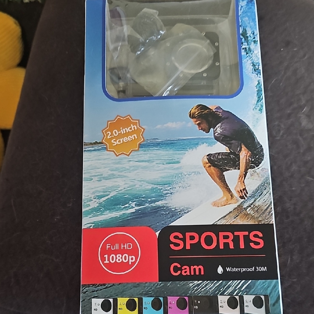 Sports Cam Full HD 1080p Black